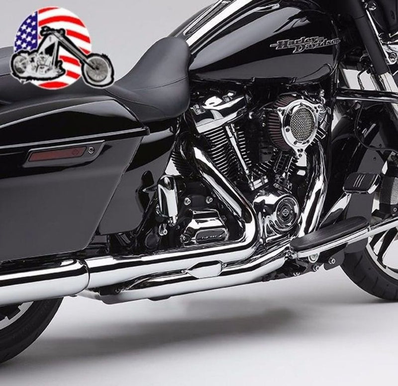 Cobra Exhaust Systems Chrome Cobra ProChamber Dual Headpipes Headers Exhaust Pipes 17+ Harley Touring