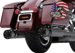 Cobra Silencers, Mufflers & Baffles Cobra 4"-4.5" Race Pro Slip-On Black Mufflers Exhaust 17+ Harley Touring Bagger