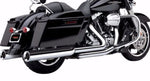 Cobra Silencers, Mufflers & Baffles Cobra Chrome Power Flo 4.5" Mega Slip On Mufflers Exhaust Pipes Harley Touring