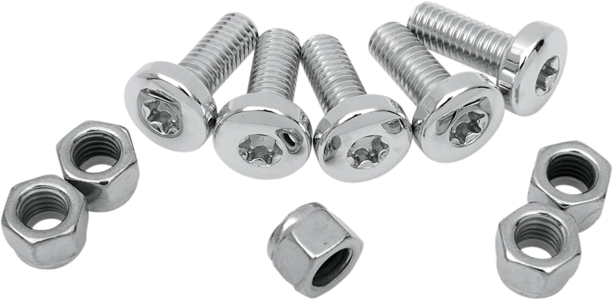 Colony Other Brakes & Suspension Colony Chrome Rear Rotor Mounting Hardware Kit Bolts 1992-1999 Harley Big Twin