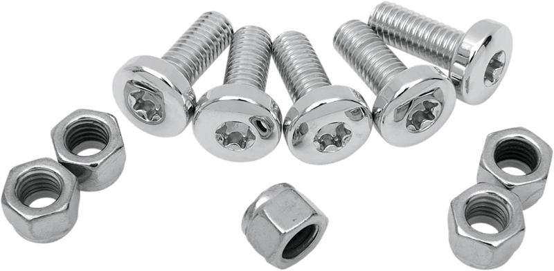 Colony Other Brakes & Suspension Colony Chrome Rear Rotor Mounting Hardware Kit Bolts 1992-1999 Harley Big Twin