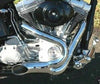 Custom Chrome Exhaust 5" Santee Chrome 2:1 Xzotic Exhaust Lake Pipe 2 Into 1 Harley Softail 12mm O2
