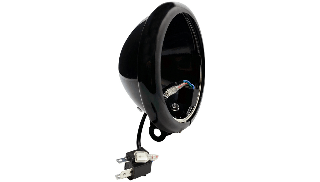 Custom Dynamics Custom Dynamics 5-3/4" Black Headlight Bucket Wire Adapter 2018+ Harley Softail