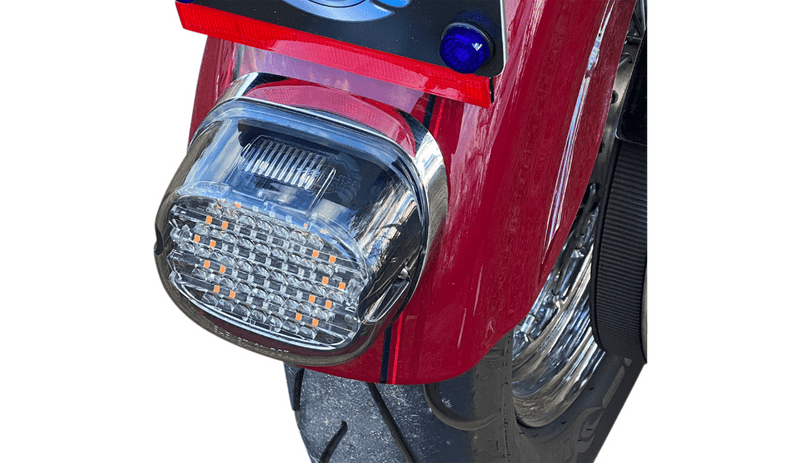 Custom Dynamics Custom Dynamics Low Profile LED Taillight Smoke Top Window Lens 1999+ Harley