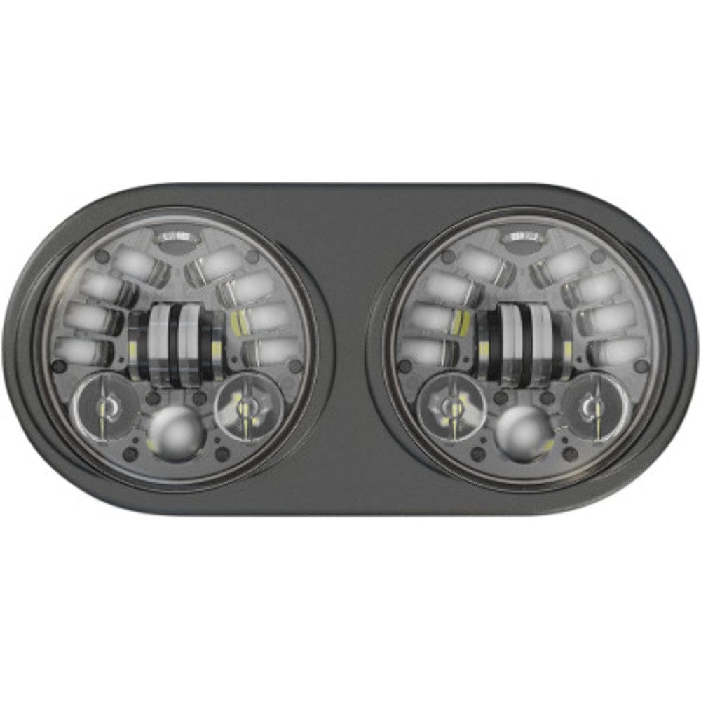 Custom Dynamics Headlight Assemblies Custom Dynamics ProBeam Black Adaptive LED Headlamp Head Light Harley FLTR 98-13