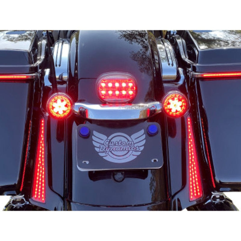 Custom Dynamics Rear & Brake Light Assemblies Custom Dynamics ProBEAM Mini Smoke Red Tail Light Plug Play Harley Touring 14+