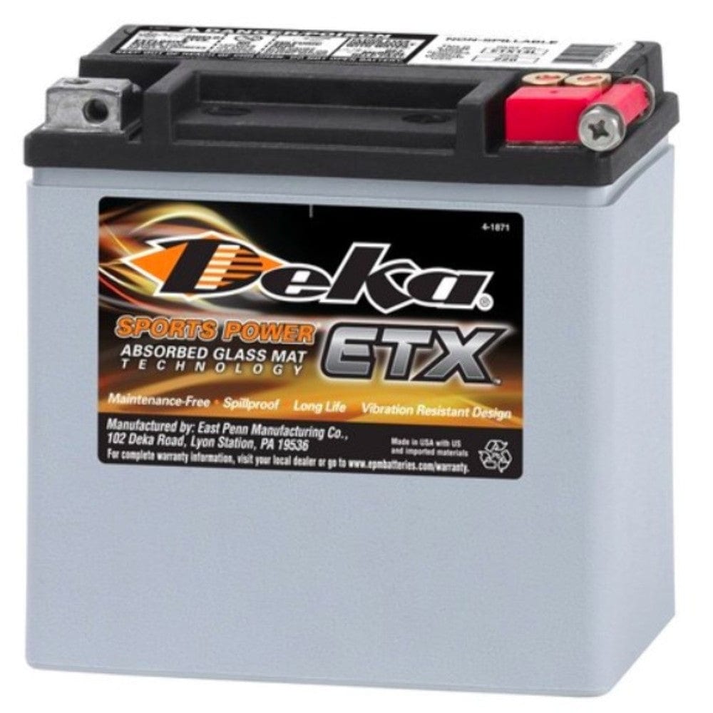 Deka Batteries Deka AGM Glass Mat 14L Battery Harley Sportster XL 04+ Street 500 750 65958-04