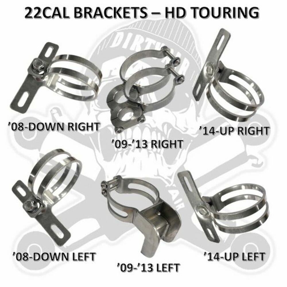 Dirty Air Dirty Air 22cal Compressor Bracket Stainless Steel Bushing Harley Touring