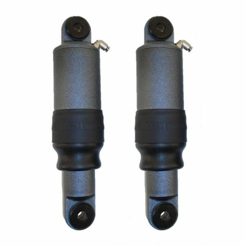 Dirty Air Dirty Air 3" Aluminum SS Series Short Shocks Rear Pair Set Raw Adjustable Harley