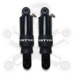 Dirty Air Dirty Air 4" Aluminum Shocks Rear Pair Set Black OE Adjustable Harley Touring