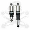 Dirty Air Dirty Air 4" Aluminum Shocks Rear Pair Set Polished OE Adjustable Harley Touring