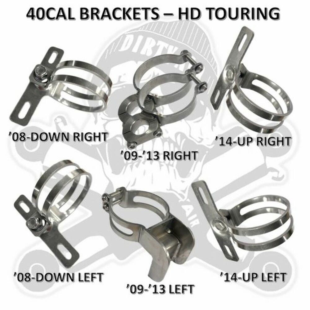 Dirty Air Dirty Air 40cal Compressor Bracket Stainless Steel Bushing Harley Touring
