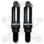 Dirty Air Dirty Air 5" Aluminum Shocks Rear Pair Set Chrome OE Adjustable Harley Touring