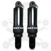 Dirty Air Dirty Air 5" Raw Aluminum Shocks Pair Adjustable Rear Harley Touring OE