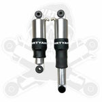 Dirty Air Dirty Air 5" Raw Aluminum Shocks Pair Adjustable Rear Harley Touring OE