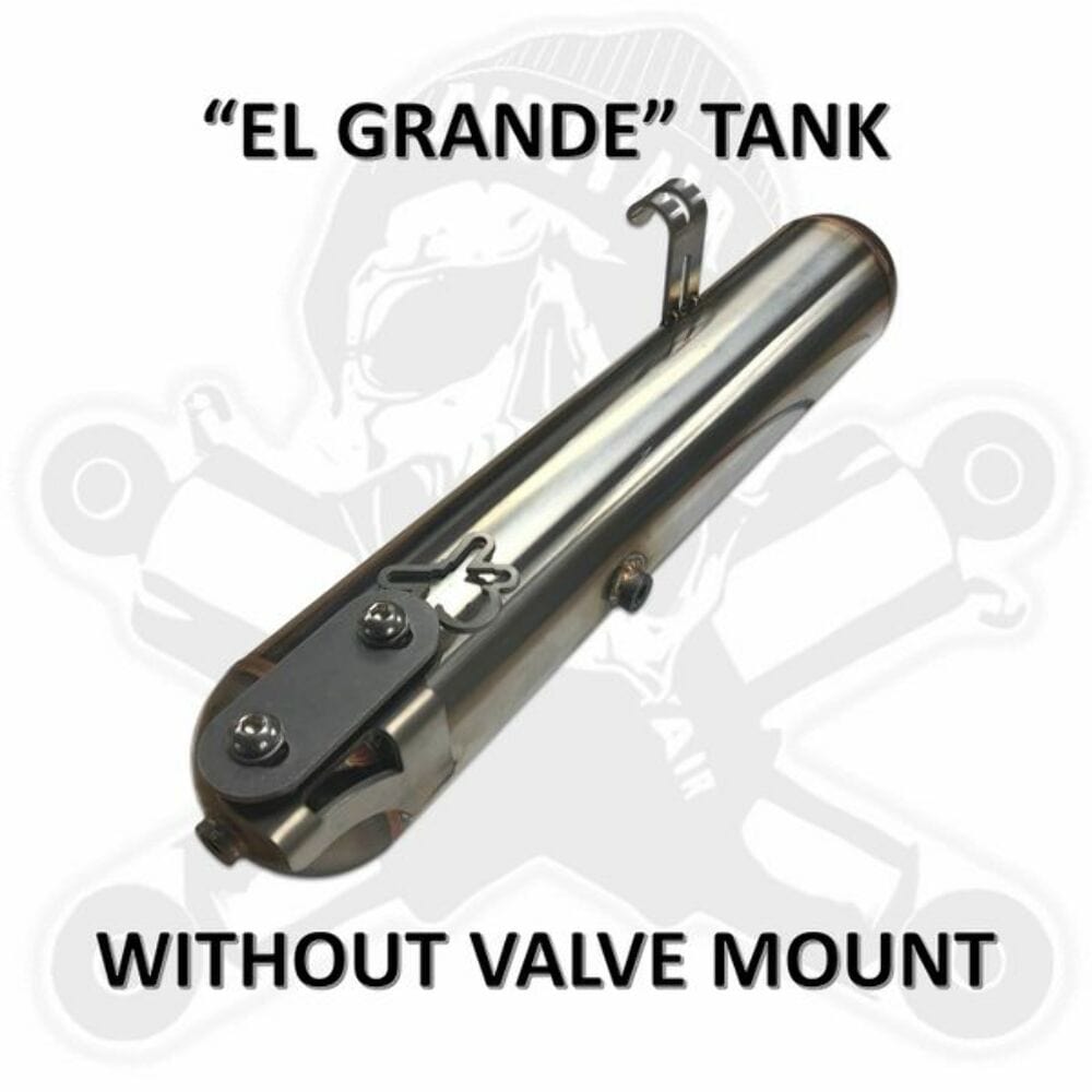 Dirty Air Dirty Air El Grande Stainless Steel Tank Rear Front 17x3" 200psi Harley Touring