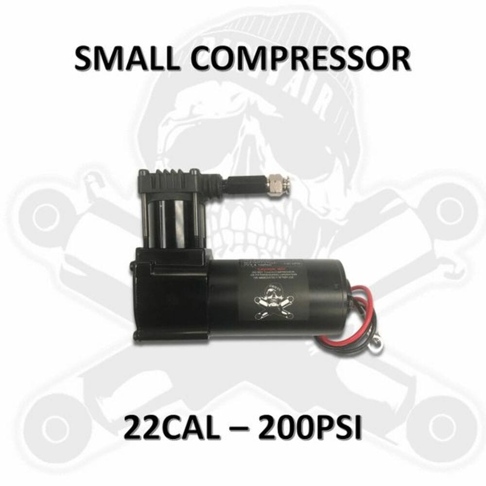 Dirty Air Dirty Air Small Compressor Rear Compact 12V 22cal 200psi Harley Touring