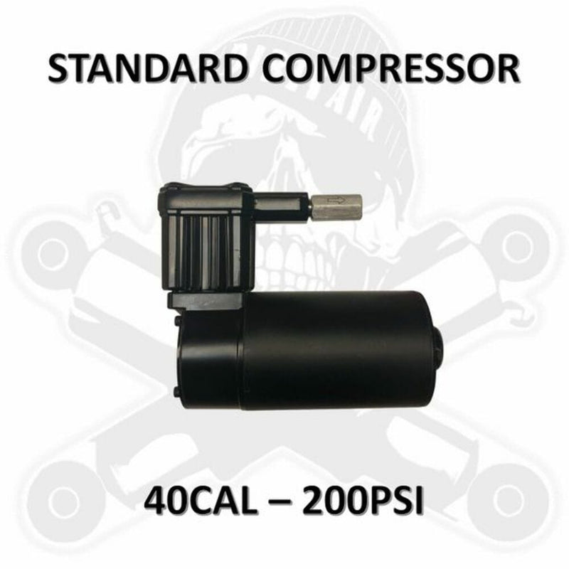 Dirty Air Dirty Air Standard Compressor El Grande Stealth 12V 40cal 200psi Harley Touring