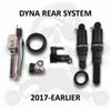 Dirty Air Shocks Dirty Air Black Rear Aluminum Air Ride Shocks Suspension Pair Kit Harley Dyna