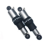 Dirty Air Shocks Dirty Air Raw Rear Aluminum Air Ride Shocks Suspension Pair Harley Touring 80-19