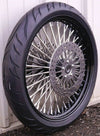DNA Other Tire & Wheel Parts 21 3.5 52 Mammoth Fat Spoke Front Wheel Black Rim 120/70-21 Tire Package Touring