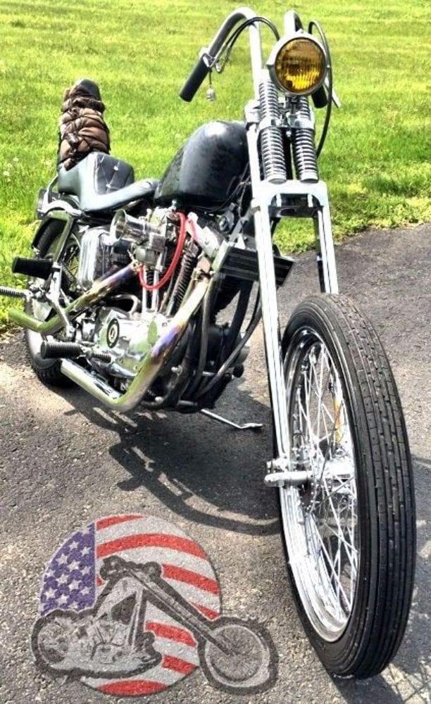 DNA Specialty 24" DNA 2" Over Black Narrow Glide Springer Front End Kit Harley Chopper Bobber