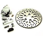 DNA Specialty Calipers & Parts DNA Chrome 51 Tooth Sprockster Brake Caliper Sprocket Sprotor Harley Chopper