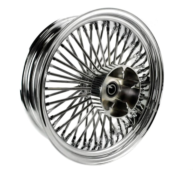 DNA Specialty Chrome 52 Fat Spoke 18 x 5.5 Rear Wheel Rim Tire Package WW Harley Touring 2009+