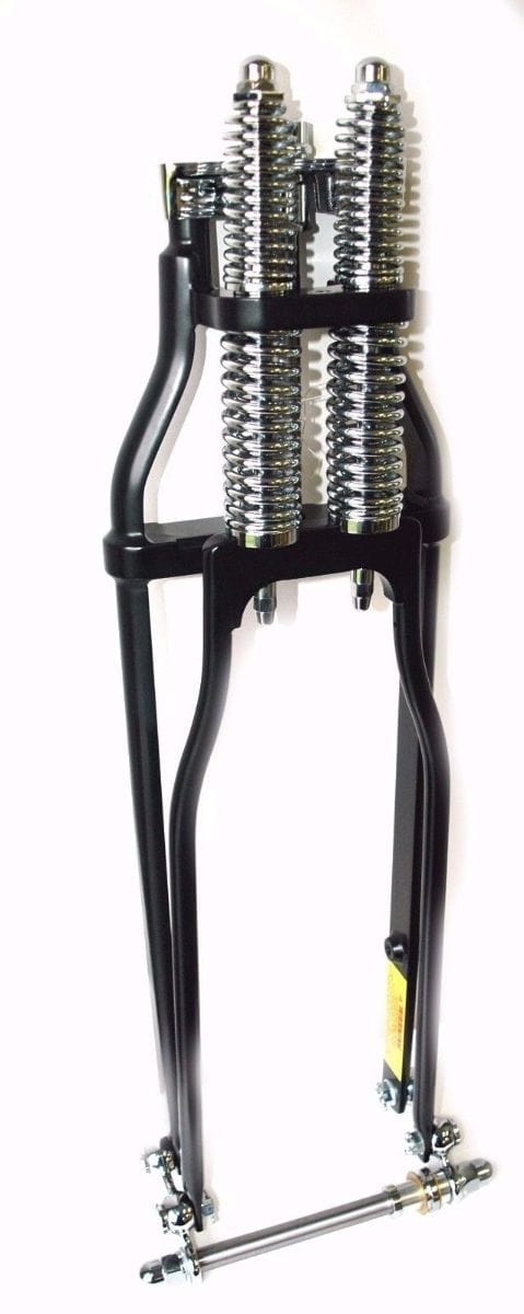 DNA Specialty Other Brakes & Suspension DNA Stock Black Wishbone Vintage Springer Front End w/ Axle Kit Harley Chopper