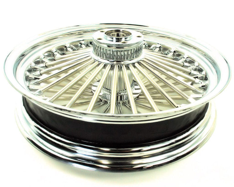 DNA Specialty Other Tire & Wheel Parts 16 X 3.5 52 Chrome Fat Mammoth Spoke Rear Wheel Rim Harley Softail Slim ABS