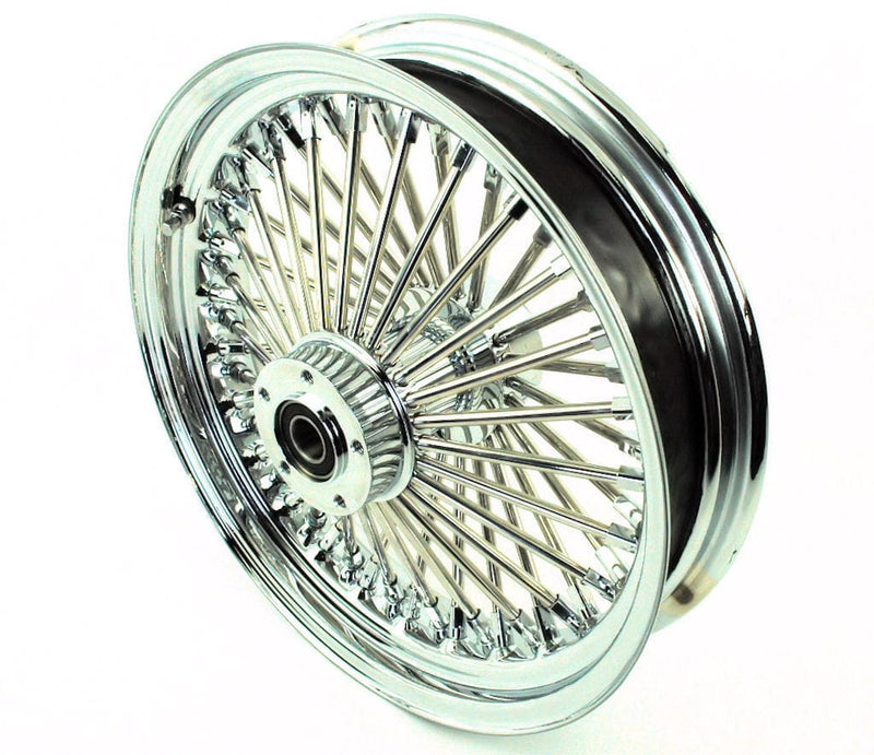 DNA Specialty Other Tire & Wheel Parts 16 X 3.5 52 Chrome Fat Mammoth Spoke Rear Wheel Rim Harley Softail Slim Deluxe