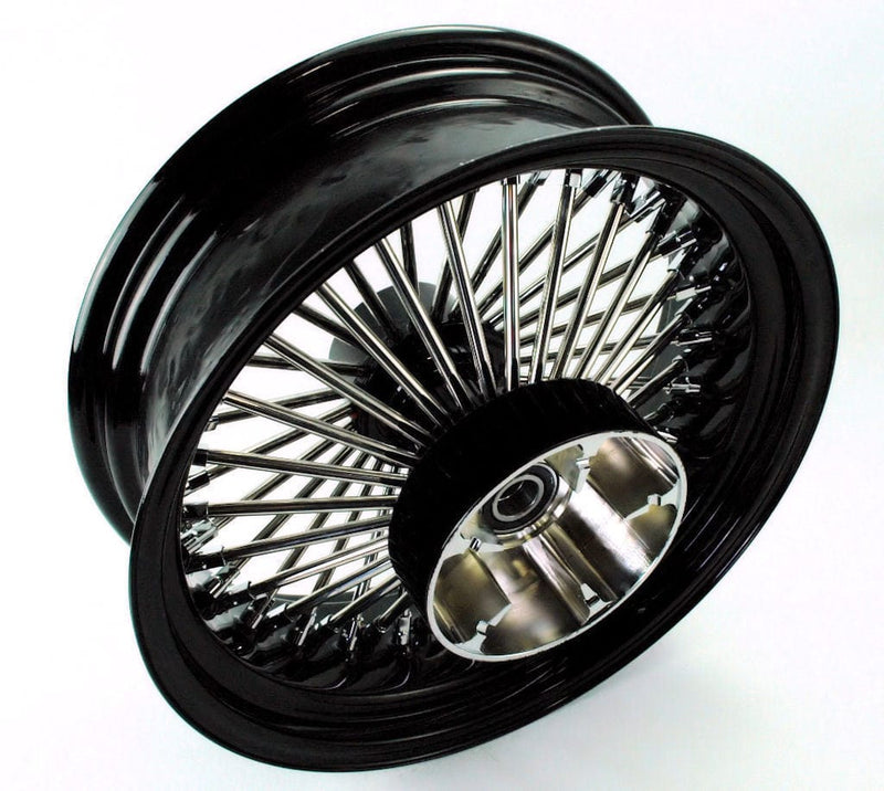DNA Specialty Other Tire & Wheel Parts 18 X 5.5 Black 52 Fat Mammoth Stainless Spoke Rear Wheel Rim Harley Touring 09Up