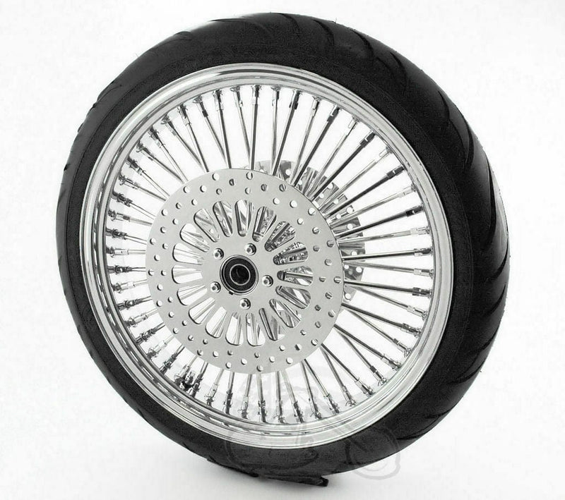 DNA Specialty Other Tire & Wheel Parts 21 3.5 52 Chrome Mammoth Fat Spoke Front Wheel BW Tire 08-22 Harley Touring ABS