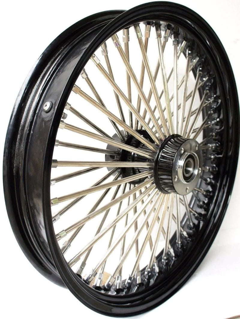 DNA Specialty Other Tire & Wheel Parts 21 3.5 52 Mammoth Fat Stainless Spoke Front Wheel Black Rim Harley Touring ABS