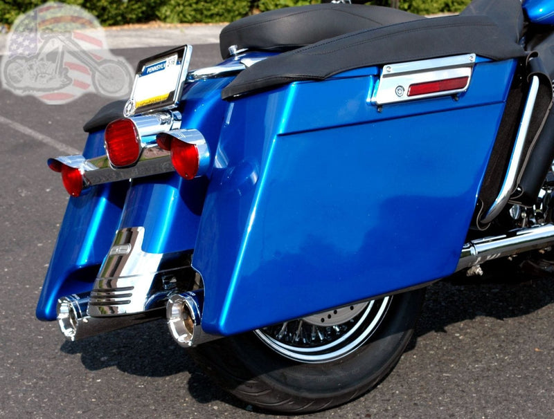 DNA Specialty Saddlebags & Accessories DNA 4" Stretched Extended ABS Saddlebags Bag Latches Harley Touring Bagger 93-13