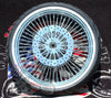 DNA Specialty Wheel Package 21 X 3.5 52 Mammoth Fat Spoke Wheel Rim Chrome WWW Tire Package Harley Touring