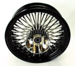 DNA Specialty Wheels & Rims 16 X 5.5 Black 52 Fat Mammoth Spoke Rear Wheel Rim ABS Harley Touring Cush 09+