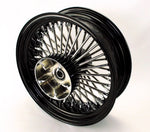 DNA Specialty Wheels & Rims 16 X 5.5 Black 52 Fat Mammoth Spoke Rear Wheel Rim ABS Harley Touring Cush 09+
