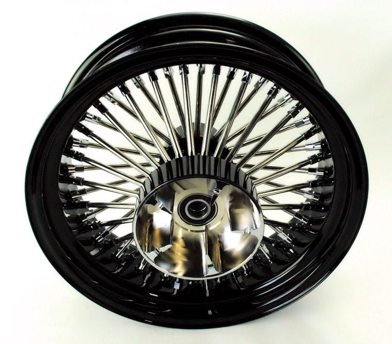 DNA Specialty Wheels & Rims 16 X 5.5 Black 52 Fat Mammoth Spoke Rear Wheel Rim Harley Touring Cush 09-2020