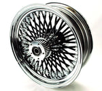 DNA Specialty Wheels & Rims 16 X 5.5 Black Chrome 52 Fat Mammoth Spoke Rear Wheel Rim Harley Touring ABS 09+
