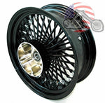 DNA Specialty Wheels & Rims 18 X 5.5 Black Rim 52 Fat Mammoth Spoke Rear Wheel ABS Harley Touring Cush 09+
