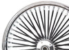 DNA Specialty Wheels & Rims 21 3.5 Chrome Rim 52 Fat Mammoth Black Spokes Wheel Rim DD Harley 00-07 Touring