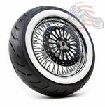 DNA Specialty Wheels & Tire Package 16 3.5 52 Fat Mammoth Spoke Rear Wheel Rim WW Tire Package Harley Touring 02-07