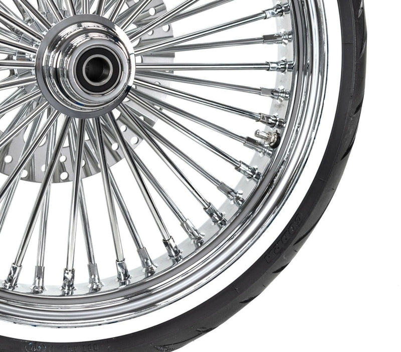 DNA Specialty Wheels & Tire Packages 21 x 3.5 Chrome 52 Mammoth Fat Spoke Front Wheel WWW Tire 14+ Harley Softail FL