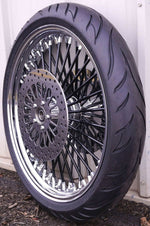 DNA Specialty Wheels & Tire Packages Black 21 3.5 52 Fat Spoke Mammoth Front Wheel Tire Package Harley Touring 08-20