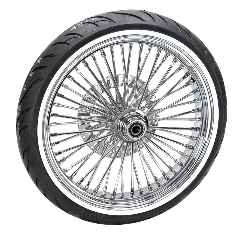 DNA Specialty Wheels & Tire Packages Fat 52 Spoke Mammoth 21" X 3.5" Front Wheel Rim WWW Tire Package Harley Softail