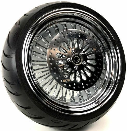 DNA Wheel 16 X 5.5 52 Fat Mammoth Spoke Rear Wheel Rim BW Avon Tire 09-2018 Harley Touring