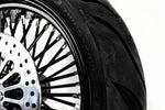 DNA Wheel 16 X 5.5 Black Rim 52 Fat Mammoth Rear Wheel BW Tire Package Harley Touring 09+