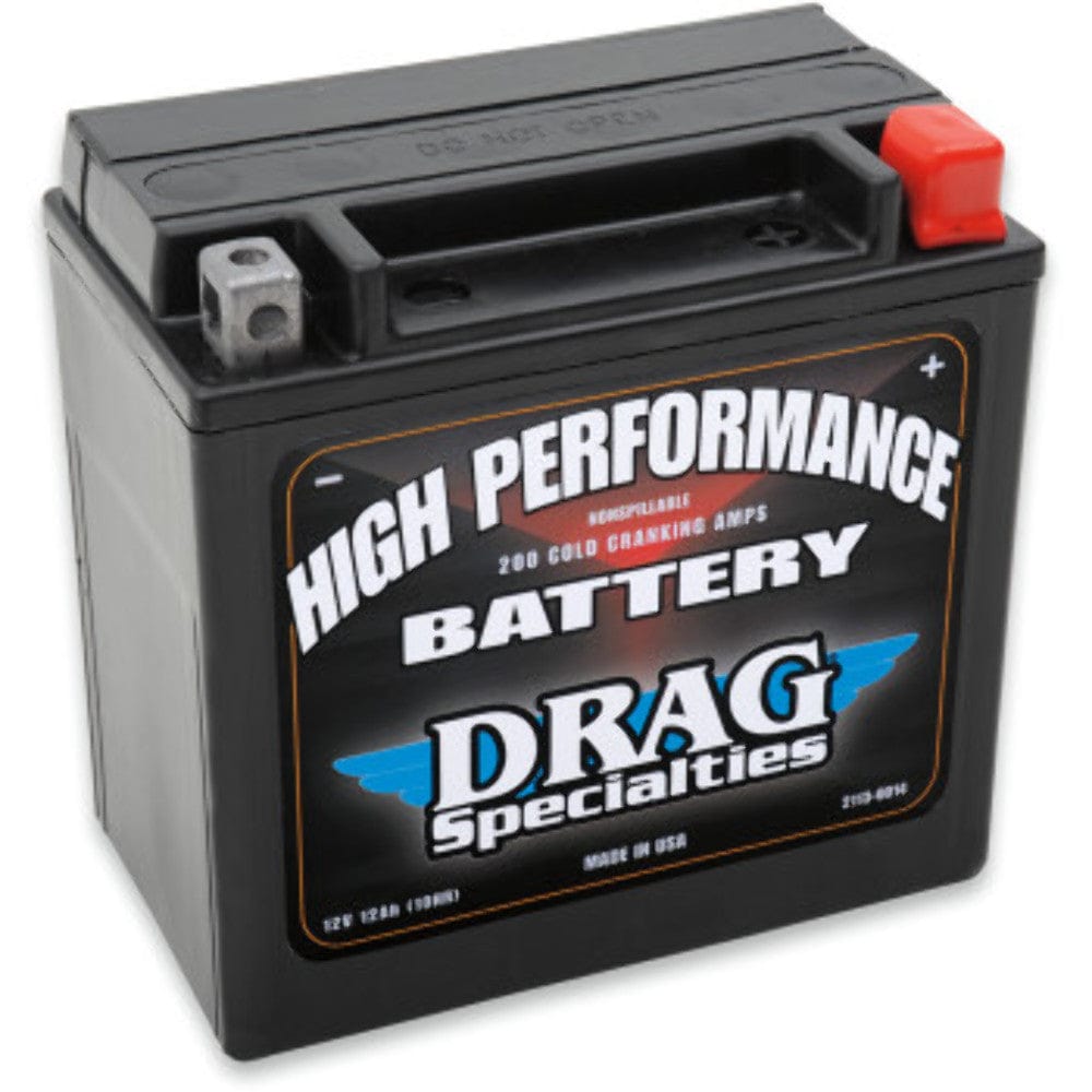 Drag Specialities Batteries Motorcycle Battery Sealed Glass Mat AGM V-Rod Buell Harley 65948-00 YTX14 YTX 14