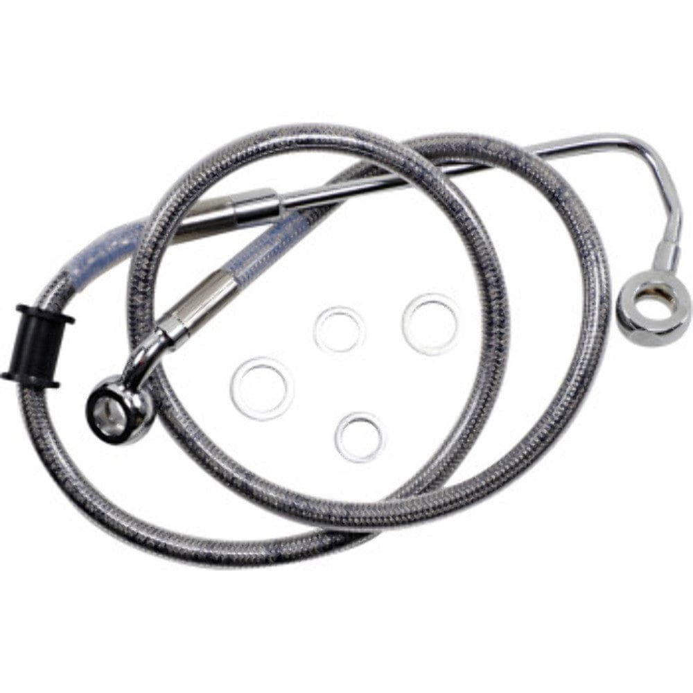 Drag Specialities Brake Lines & Hoses +2" 36"  Extended Braided Stainless Upper Brake Line Harley Softail 15-17 ABS